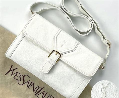 ysl sling bag white|ysl vintage bag.